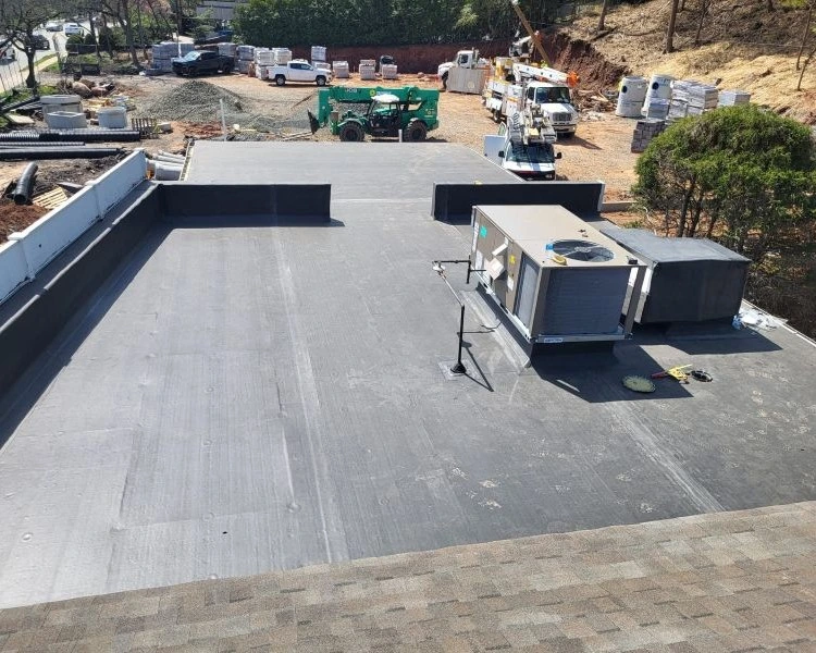 Commercial Flat Roof Restoration - After