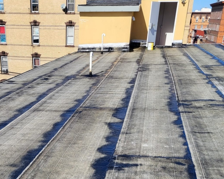 Commercial Flat Roof Restoration - Before